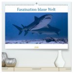 Faszination blaue Welt (hochwertiger Premium Wandkalender 2026 DIN A2 quer), Kunstdruck in Hochglanz
