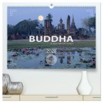 BUDDHA - Im Reich der Achtsamkeit (hochwertiger Premium Wandkalender 2026 DIN A2 quer), Kunstdruck in Hochglanz
