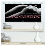 Erotik Art etwas Blumig POMBASTISCH (hochwertiger Premium Wandkalender 2026 DIN A2 quer), Kunstdruck in Hochglanz