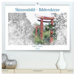 Skizzenbilder - Bilderskizzen (hochwertiger Premium Wandkalender 2026 DIN A2 quer), Kunstdruck in Hochglanz