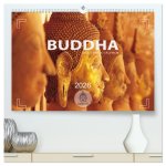 BUDDHA - Ein sanftes Lächeln (hochwertiger Premium Wandkalender 2026 DIN A2 quer), Kunstdruck in Hochglanz
