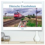 Dänische Eisenbahnen (hochwertiger Premium Wandkalender 2026 DIN A2 quer), Kunstdruck in Hochglanz