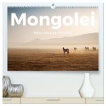 Mongolei - Natur bis zum Horizont (hochwertiger Premium Wandkalender 2026 DIN A2 quer), Kunstdruck in Hochglanz