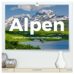 Alpen - Highlight eines beeindruckenden Gebirges (hochwertiger Premium Wandkalender 2026 DIN A2 quer), Kunstdruck in Hochglanz