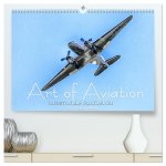 Art of Aviation - Kunstvolle Flugzeuge (hochwertiger Premium Wandkalender 2026 DIN A2 quer), Kunstdruck in Hochglanz