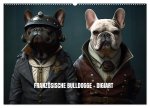 Französische Bulldogge KI Digiart (Wandkalender 2026 DIN A2 quer), CALVENDO Monatskalender