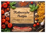 Kulinarische Notizen - Notiere deine besten Pastarezepte (Wandkalender 2026 DIN A3 quer), CALVENDO Monatskalender