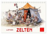 Lustiges Zelten (Tischkalender 2026 DIN A5 quer), CALVENDO Monatskalender