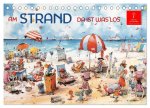 Am Strand da ist was los (Tischkalender 2026 DIN A5 quer), CALVENDO Monatskalender