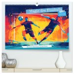 Magie des Fussballs - Illustrierte Emotionen auf dem Rasen (hochwertiger Premium Wandkalender 2026 DIN A2 quer), Kunstdruck in Hochglanz