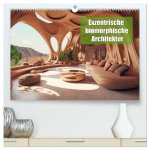 Exzentrische biomorphe Architektur (hochwertiger Premium Wandkalender 2026 DIN A2 quer), Kunstdruck in Hochglanz