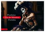 Festliche Dia de Muertos Porträts (Wandkalender 2026 DIN A2 quer), CALVENDO Monatskalender