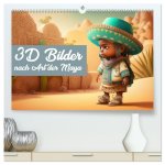 3D Bilder nach Art der Maya (hochwertiger Premium Wandkalender 2026 DIN A2 quer), Kunstdruck in Hochglanz