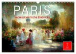 Paris - impressionistische Eindrücke (Wandkalender 2026 DIN A3 quer), CALVENDO Monatskalender