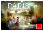 Paris - impressionistische Eindrücke (Wandkalender 2026 DIN A4 quer), CALVENDO Monatskalender