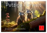 Putzige Tierwelt - gemeinsam die Welt entdecken (Wandkalender 2026 DIN A3 quer), CALVENDO Monatskalender