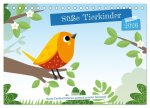 Süße Tierkinder (Tischkalender 2026 DIN A5 quer), CALVENDO Monatskalender