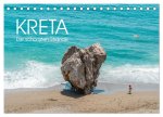 Kreta - Die schönsten Strände (Tischkalender 2026 DIN A5 quer), CALVENDO Monatskalender