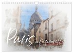 Paris ? l'aquarelle (Wandkalender 2026 DIN A4 quer), CALVENDO Monatskalender