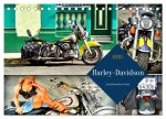 Harley-Davidson - Eine Kultmarke in Kuba (Tischkalender 2026 DIN A5 quer), CALVENDO Monatskalender