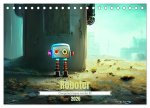 Roboter - Computerträume aus der KI (Tischkalender 2026 DIN A5 quer), CALVENDO Monatskalender