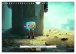 Roboter - Computerträume aus der KI (Wandkalender 2026 DIN A4 quer), CALVENDO Monatskalender
