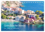 Griechische Inseln - Ein Jahr im Mittelmeer (Tischkalender 2026 DIN A5 quer), CALVENDO Monatskalender