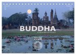 BUDDHA - Im Reich der Achtsamkeit (Tischkalender 2026 DIN A5 quer), CALVENDO Monatskalender