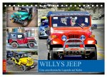 Willys Jeep - Eine amerikanische Legende auf Kuba (Tischkalender 2026 DIN A5 quer), CALVENDO Monatskalender