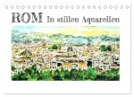 ROM In stillen Aquarellen (Tischkalender 2026 DIN A5 quer), CALVENDO Monatskalender