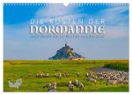 Die Küsten der Normandie vom Mont Saint-Michel bis Étretat (Wandkalender 2026 DIN A3 quer), CALVENDO Monatskalender