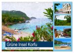 Grüne Insel Korfu - Städte und Landschaften der griechischen Insel (Wandkalender 2026 DIN A3 quer), CALVENDO Monatskalender