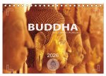 BUDDHA - Ein sanftes Lächeln (Tischkalender 2026 DIN A5 quer), CALVENDO Monatskalender