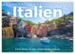 Italien - Eine Reise in das charmante Italien. (Tischkalender 2026 DIN A5 quer), CALVENDO Monatskalender