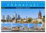 Frankfurt - Wolkenkratzer und Tradition (Tischkalender 2026 DIN A5 quer), CALVENDO Monatskalender