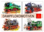 Beeindruckende Dampflokomotiven (Wandkalender 2026 DIN A2 quer), CALVENDO Monatskalender