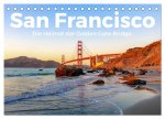 San Francisco - Die Heimat der Golden Gate Bridge. (Tischkalender 2026 DIN A5 quer), CALVENDO Monatskalender