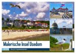 Malerische Insel Usedom - Acryl Impressionen (Wandkalender 2026 DIN A2 quer), CALVENDO Monatskalender