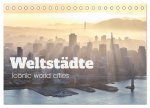 Weltstädte - Iconic world cities (Tischkalender 2026 DIN A5 quer), CALVENDO Monatskalender