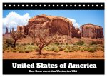 United States of America - Eine Reise durch den Westen der USA (Tischkalender 2026 DIN A5 quer), CALVENDO Monatskalender