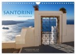 Santorini Fira & Firostefani (Wandkalender 2026 DIN A4 quer), CALVENDO Monatskalender