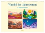 Wandel der Jahreszeiten in Papierschichten (Wandkalender 2026 DIN A3 quer), CALVENDO Monatskalender