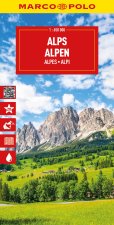 MARCO POLO Reisekarte Alpen 1:650.000