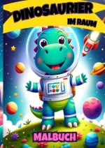 Dinosaurier im Weltraum Malbuch