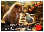 Viele Tiere auf dem Bauernhof (Wandkalender 2026 DIN A4 quer), CALVENDO Monatskalender