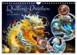 Quilling-Drachen - Jahr des Drachen (Wandkalender 2026 DIN A4 quer), CALVENDO Monatskalender