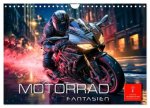 Motorrad Fantasien (Wandkalender 2026 DIN A4 quer), CALVENDO Monatskalender