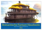 Romantische Fantasy Hausboote Magische Stimmungen in der Dämmerung (Wandkalender 2026 DIN A3 quer), CALVENDO Monatskalender