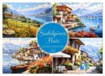 Südalpines Flair - Seen, Berge und Fantasiestädte (Wandkalender 2026 DIN A3 quer), CALVENDO Monatskalender