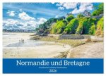 Normandie und Bretagne - Frankreichs schöner Nordwesten (Wandkalender 2026 DIN A2 quer), CALVENDO Monatskalender